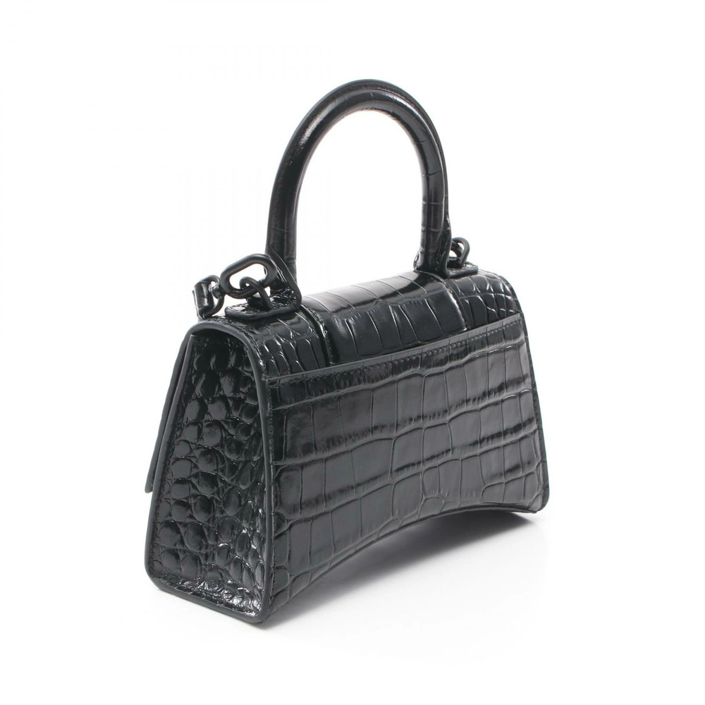 Balenciaga HOURGLASS XS Handbag Leather Black - Picture 2 of 4